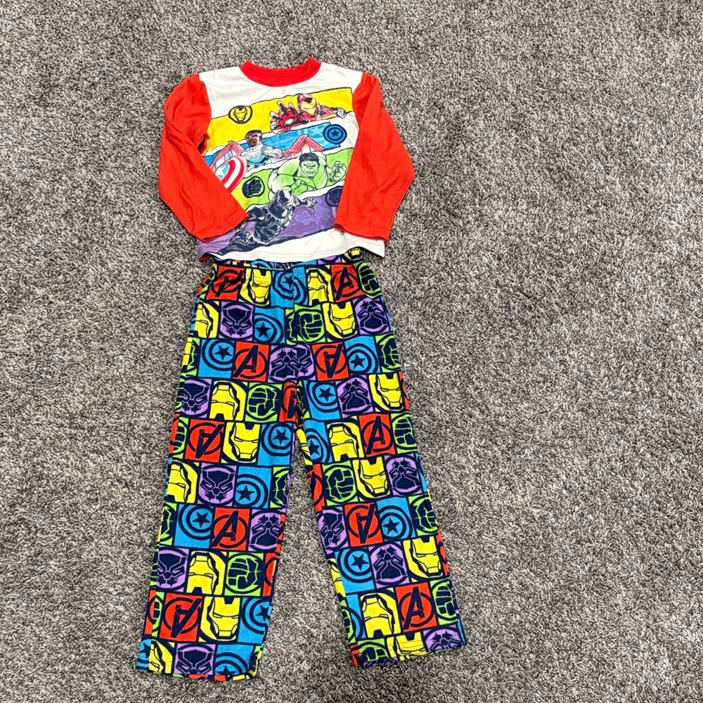 Marvel Avengers Red and Yellow Pajama Set